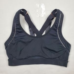 Fabletics Black Sports Bra High Impact Belle Strappy Adjustable Small S